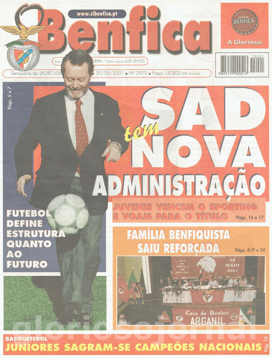 jornal o benfica 2979 2001-05-30